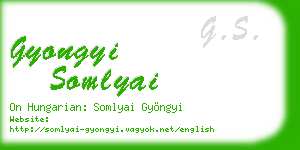 gyongyi somlyai business card